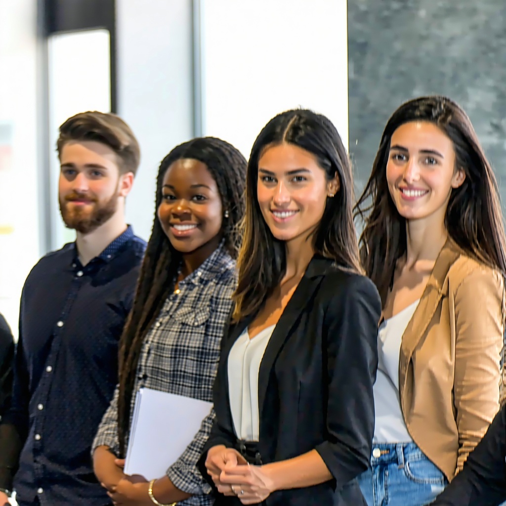 The group consists of dynamic young professionals all under the age of 35 who are working for a small to medium company