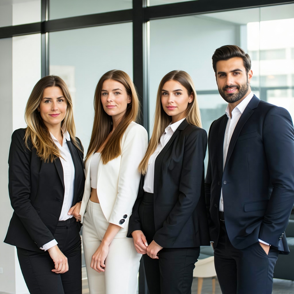 group of modern spanish looking executives-1